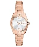 Women's Scarlette Mini Quartz Stainless Steel Three-Hand Watch, Color: Rose Gold (Model: ES5200)