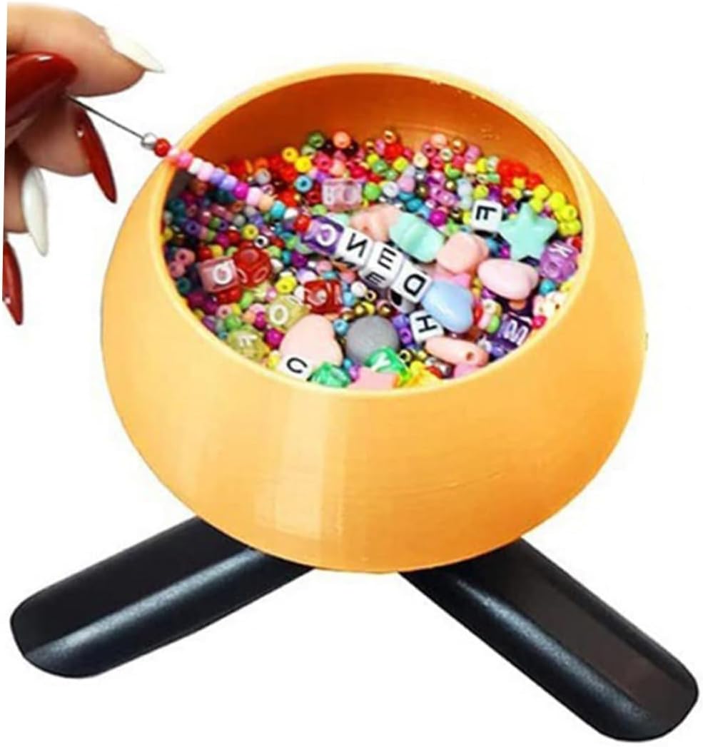 HAPINARY DIY Bead Spinner Tool Kit for Jewelry Making Electric Bead Spinner with Beading Bowls for Bracelets Necklaces and Anklets Saving Crafting