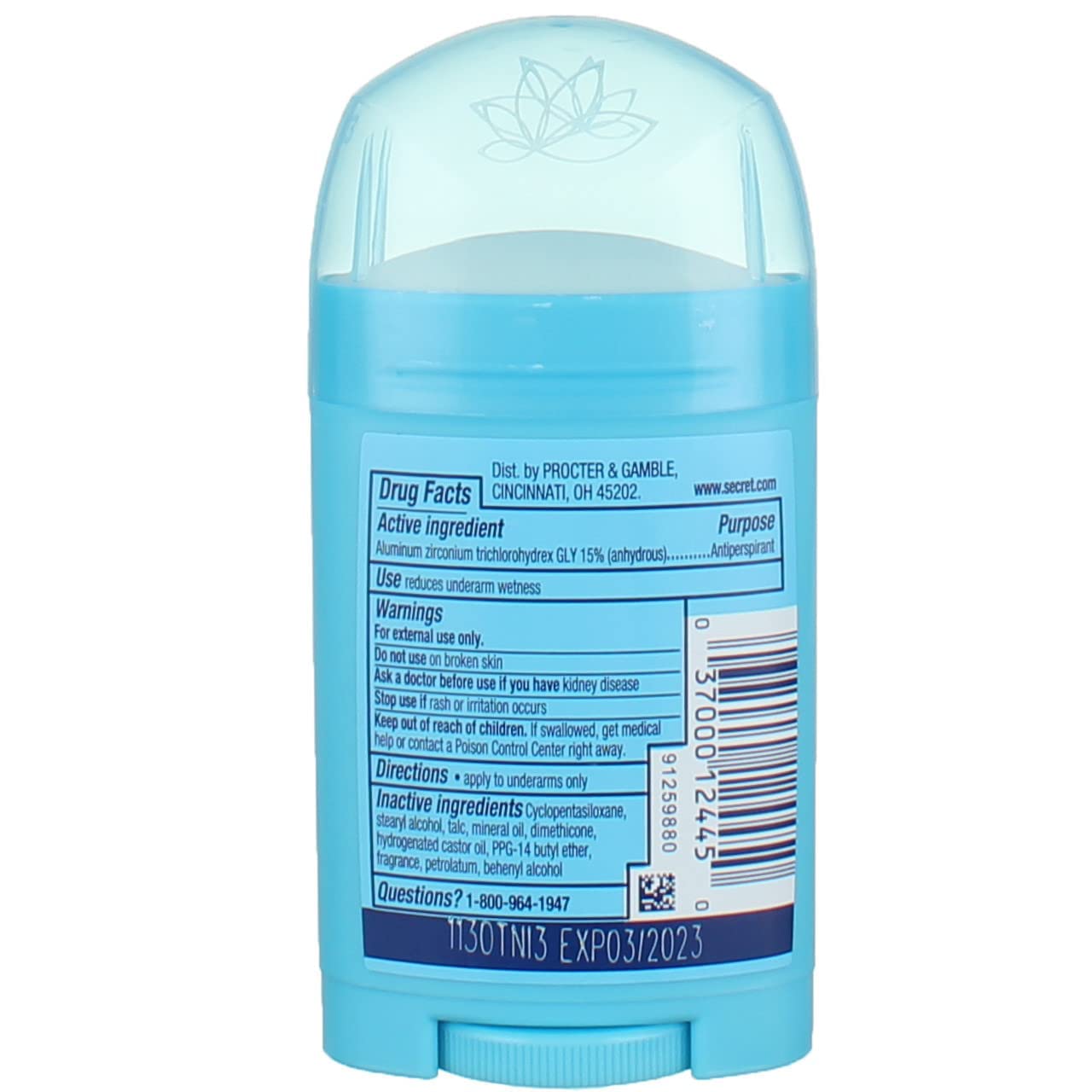 Secret Anti-Perspirant Deodorant Solid Shower Fresh 1.70 oz (Pack of 7)