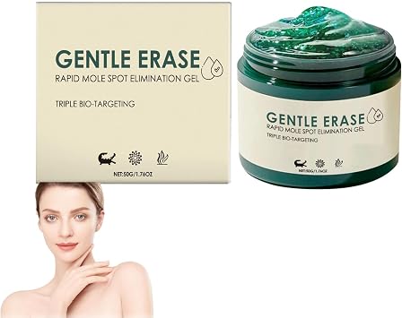 DermaEase Natureerase Instant Mole Spot Removal Gel, Dark Spot Remover for Face and Body,Expert Skin Repair Cream, Reduces Dullness and Blemishes, with Natural Botanicals 1pcs