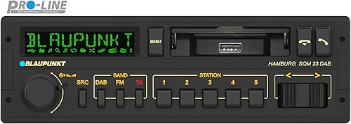 Miniatura 5 de Blaupunkt Hamburg SQM 23 DAB Retro Car Radio diseño de los años 80 con tecnología moderna, DAB+, Bluetooth y soporte USB