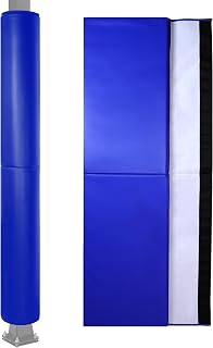6 Feet Tall Round and Square Pole Pad, Wrap Around Pole & Post Padding, 2" Thick Heavy Duty Safety Pole Pads, Fits 2.5"- 6.5" Diameter Basketball Pole, Basement Pole, Playground Pole, Garage Pole etc.