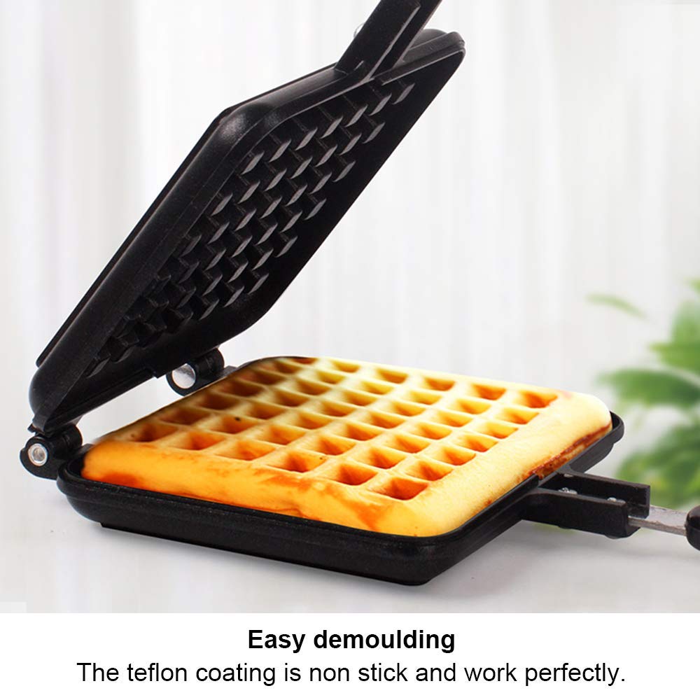 Máquina para Hacer gofres, Mini máquina para Hacer gofres de Relleno Profundo con Revestimiento Antiadherente de fácil Limpieza (11.8 * 5.7 * 1.2in)