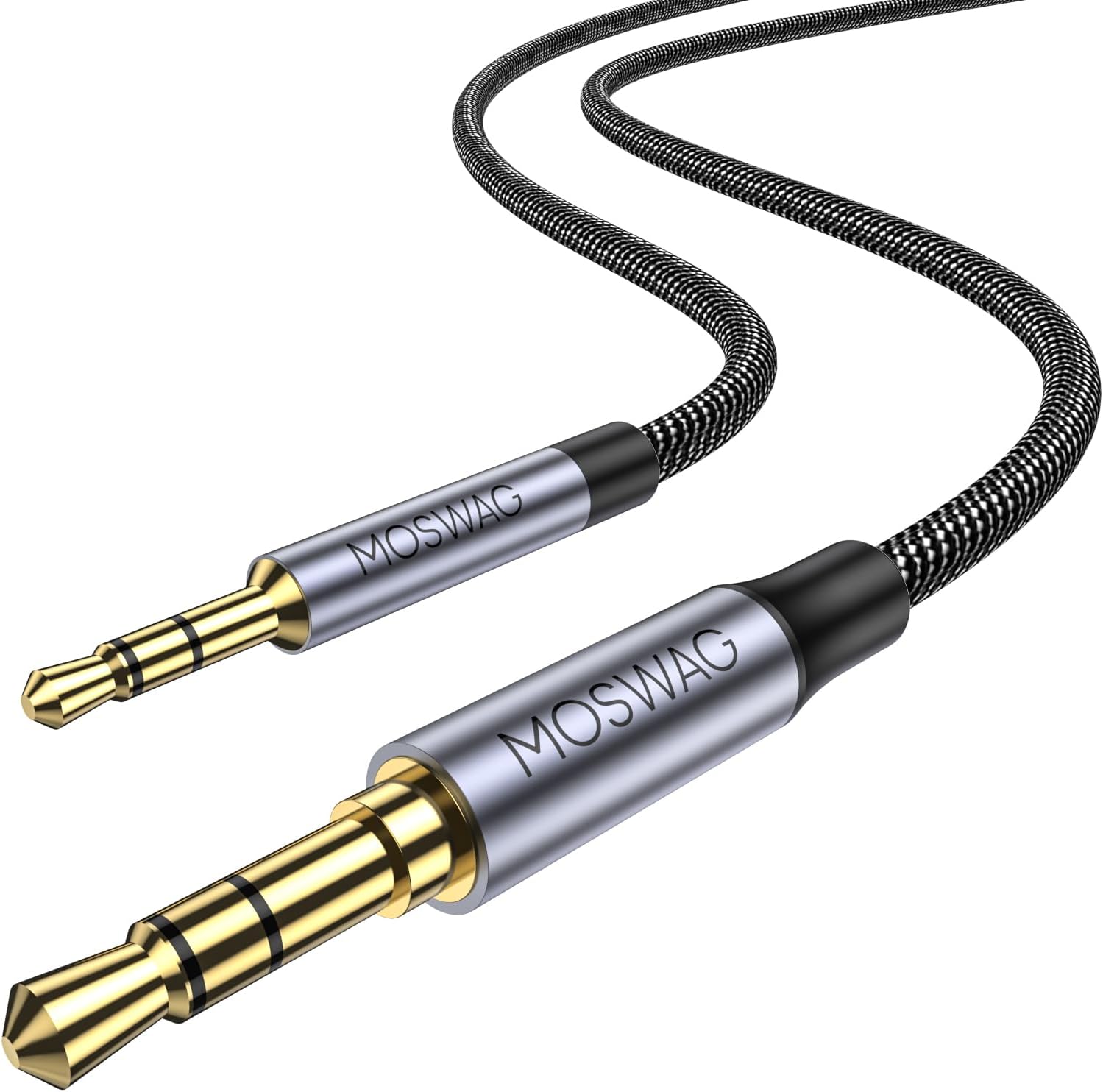 MOSWAG 3.5mm to 2.5mm Auxiliary Cable Cord, 2.5mm to 3.5mm Cable Audio, 2.5mm to 3.5mm, 3.5mm to 2.5mm, 2.5 to 3.5 Replacement Bose 700 QuietComfort QC45 QC35II QC35 QC25 Noise Cancelling Headphones