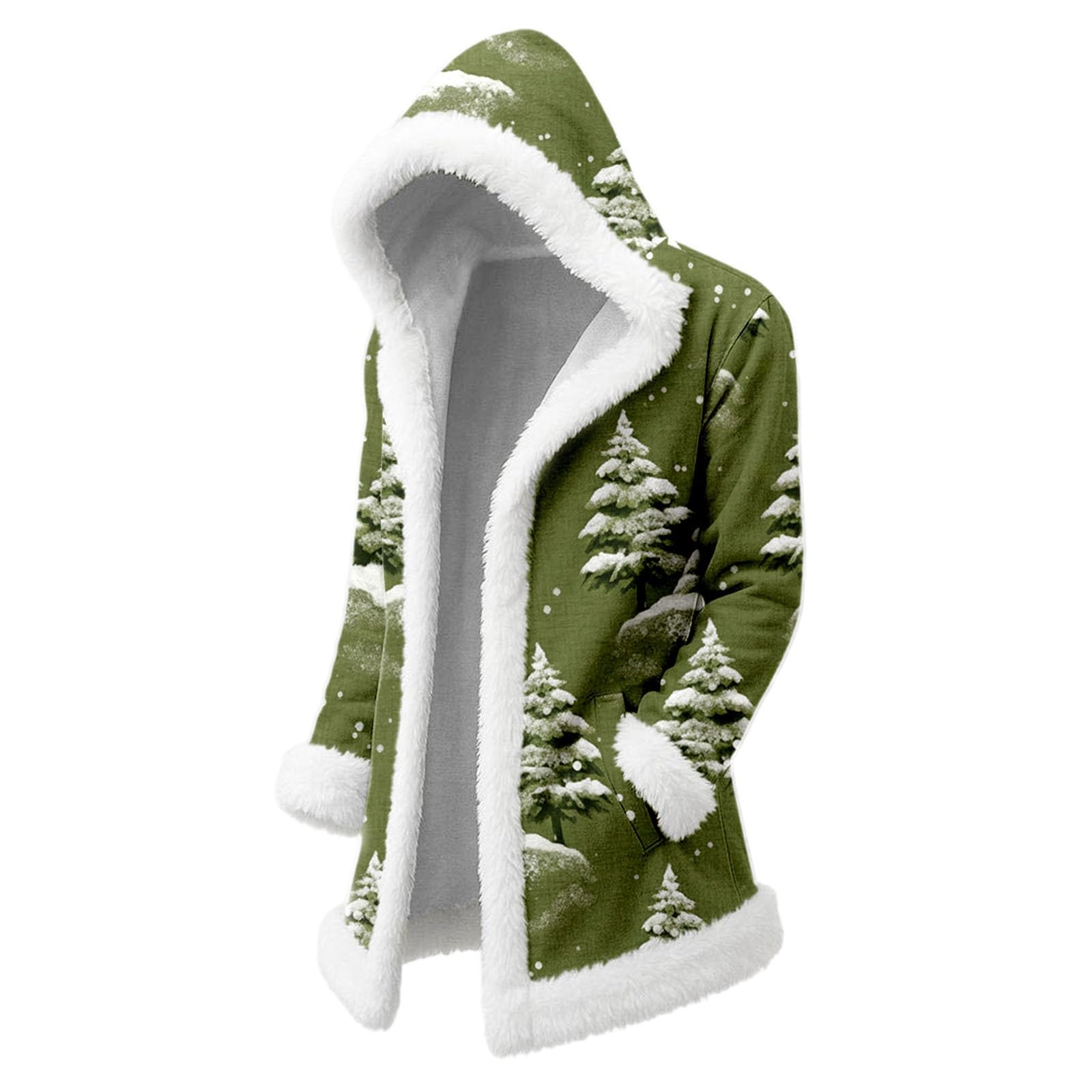 Cardigan Invernale con Cappuccio e Morbida Maglia Casual per Coppie