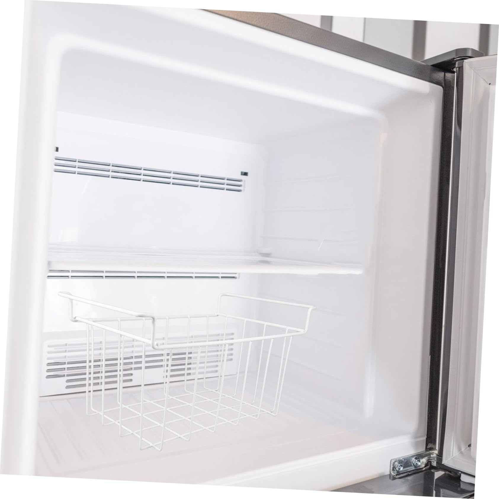 Ciieeo Cesta Deslizante para Congelador Multiusos 40x22x20 Cm Alambre Resistente Colgante para Almacenamiento Organizado y Fácil Limpieza Adaptable Hogar Cocina