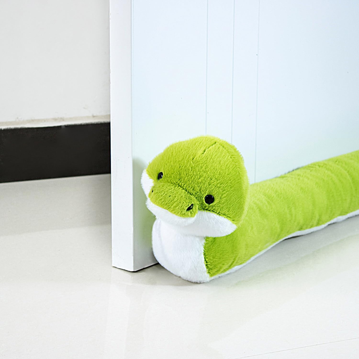36 Inch Heavy Duty Under Door Draft Stopper, Decorative Cute Animal Stopper for Door & Window, Noise Blocker Sound Proof Seal Heavy Duty Reduce Noise Bottom of Door with Hanging Loops-Grey Dog1