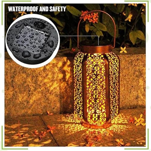 Luces solares de repuesto con panel LED impermeable para linternas de jardín (Pack de 3) 5