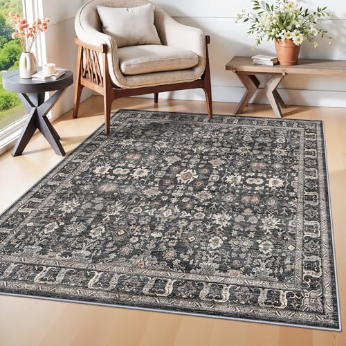 Washable 3x3 Square Entry Rug: Rugs for Kitchen Bedroom Entryway Bathroom