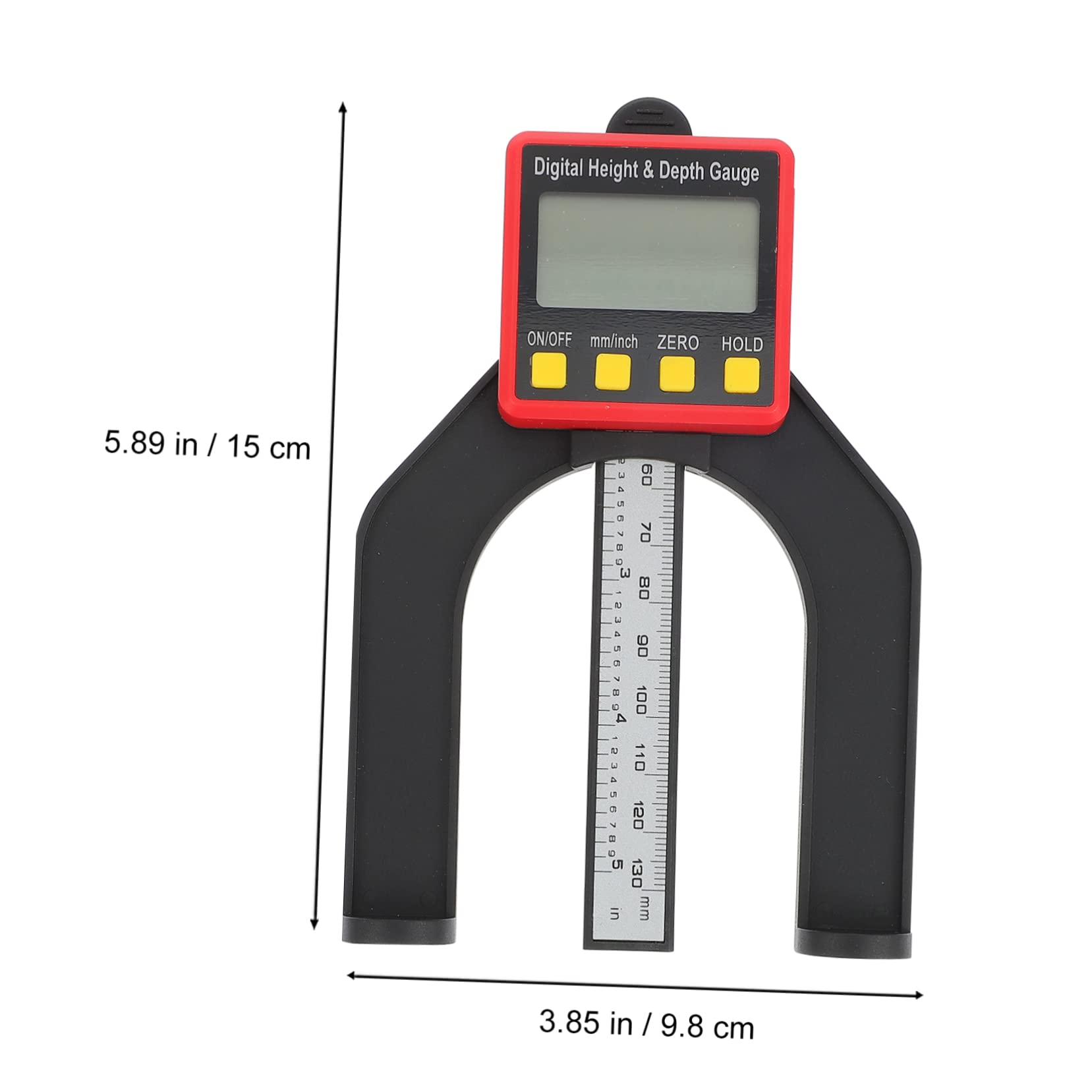 2pezzi Digital Height Gauge Con Display Digitale e Base Magnetica Strumento Di Misura Per Lavori Di Falegnameria Alta Precisione e Facile Lettura