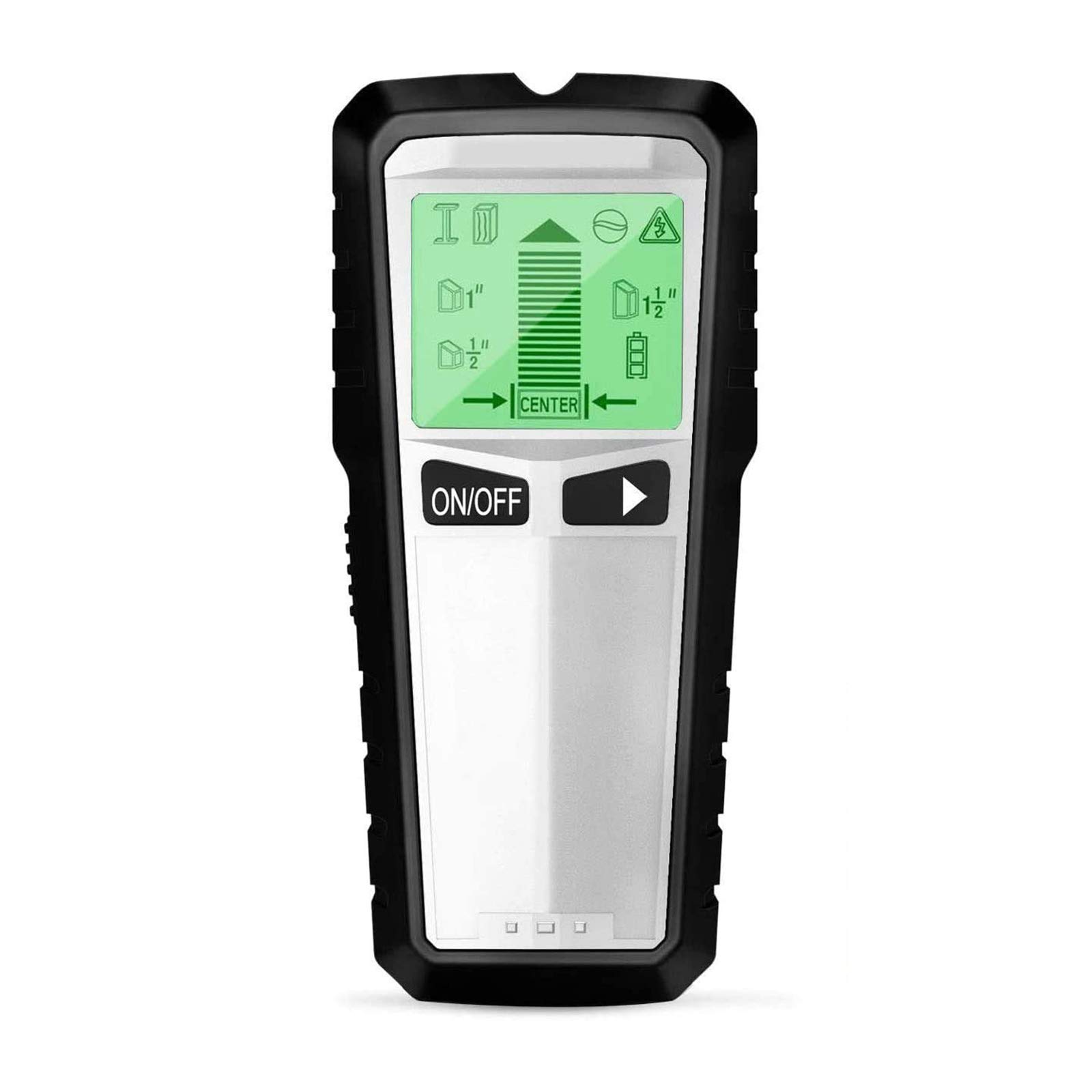 Detector eléctrico de Vigas Multifunción Escáner Central de la Pared Búsqueda de Bordes Detector de Madera de Metal con Cable Vivo de CA con Alerta de Sonido (A)