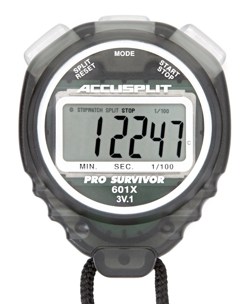 ACCUSPLIT Pro Survivor - A601X Stopwatch, Clock, Extra Large Display