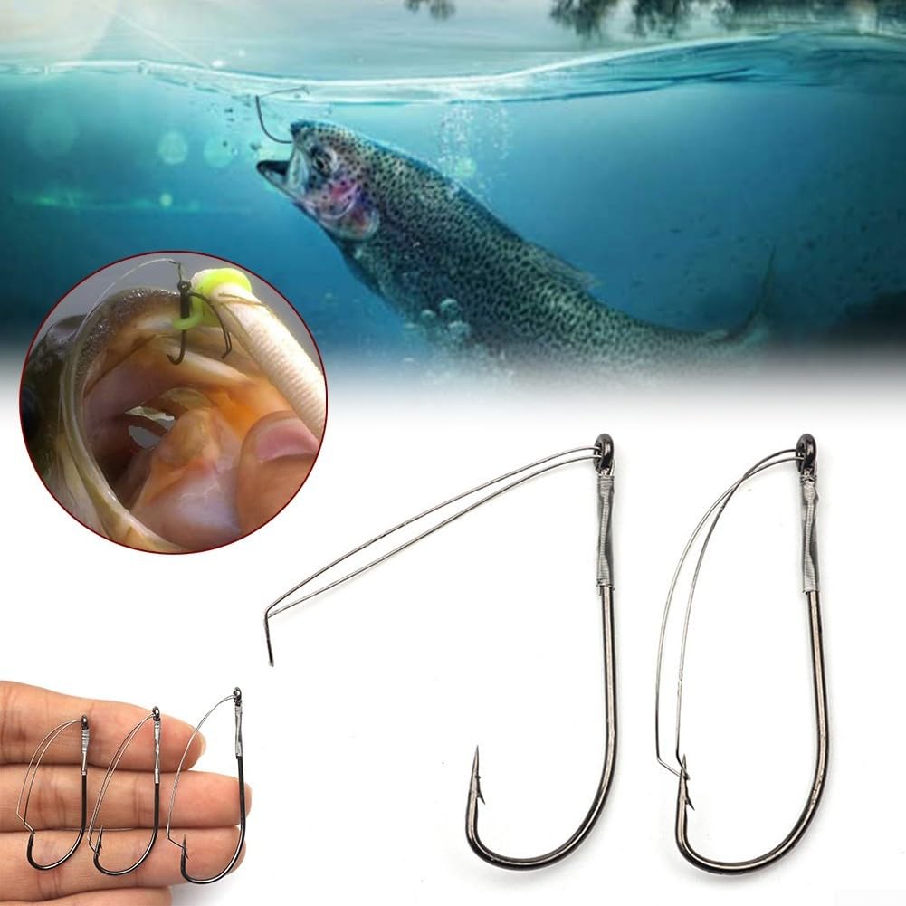 ZAPPU RIGIDWACKY Wacky Rig Gancio singolo - Gancio da pesca per spigola