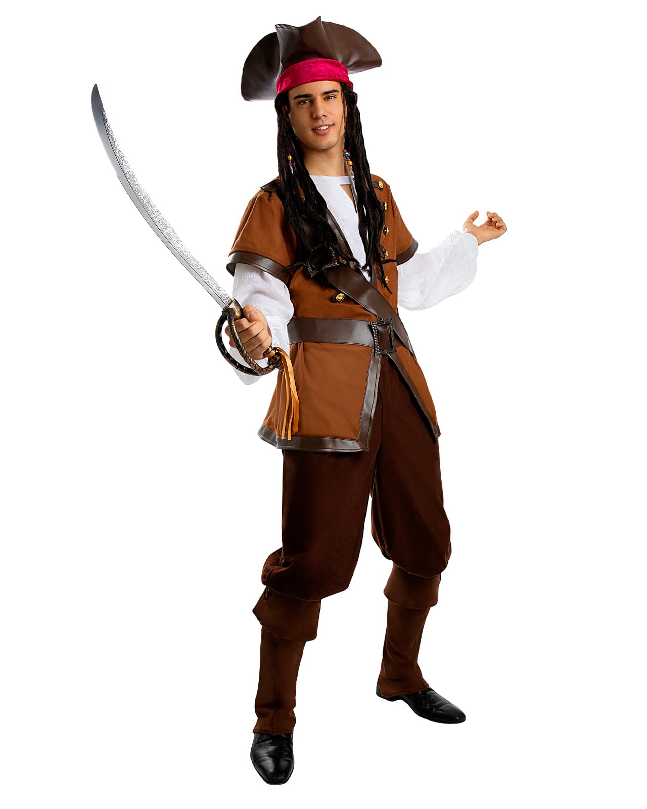 Funidelia Pirate Costume - Caribbean Collection Mens Corsair Costume Adult Party Carnival Halloween Suit M