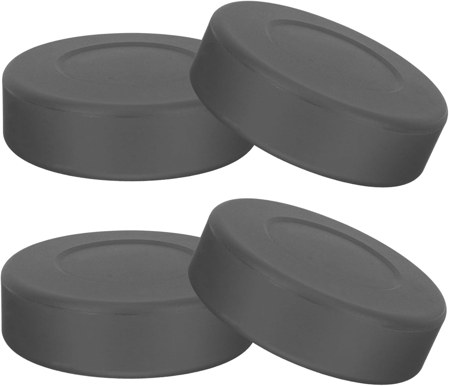 Gatuida Ice Hockey, 4 PCS Rubber Hockey Pucks Ice Hockey Puck for Indoor Floor Game Outdoor Sports Hockey Supplies
