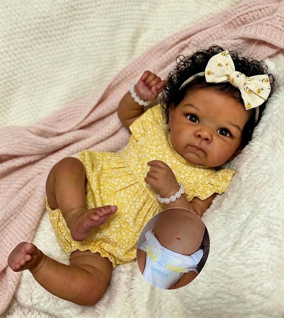iCradle Lifelike Reborn Baby Doll 20 Inch Real Looking Weighted Reborn Girl Doll Best Birthday Set for Girls Age 3 — Amazon image 3