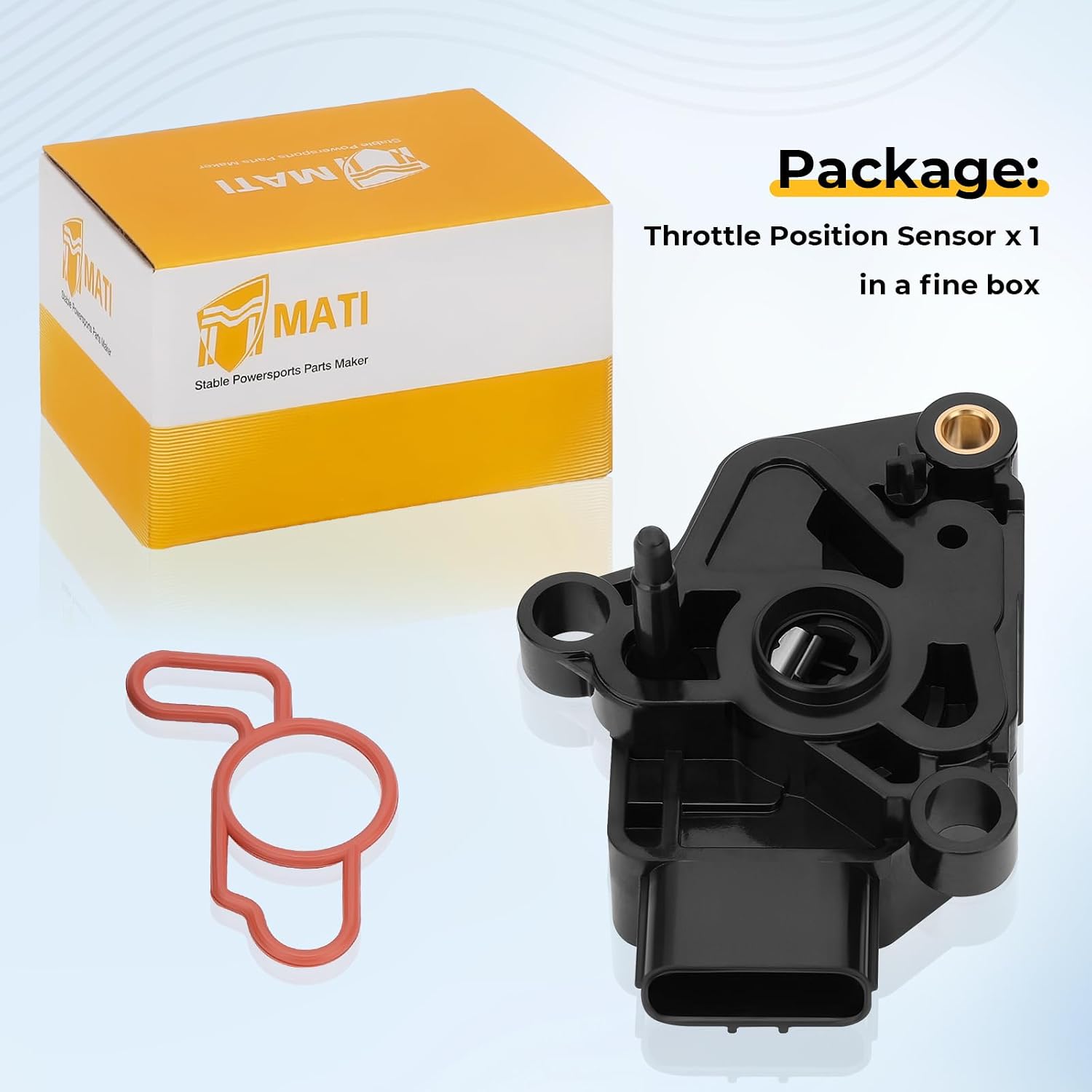 M MATI Throttle Position Sensor TPS Set for Honda Rancher 420 TRX420 Rubicon Foreman 500 TRX500 Rincon 680 TRX680 Pioneer 500 520 700 700-4 TRX700 MUV700 2008-2023 16060-HP6-A01