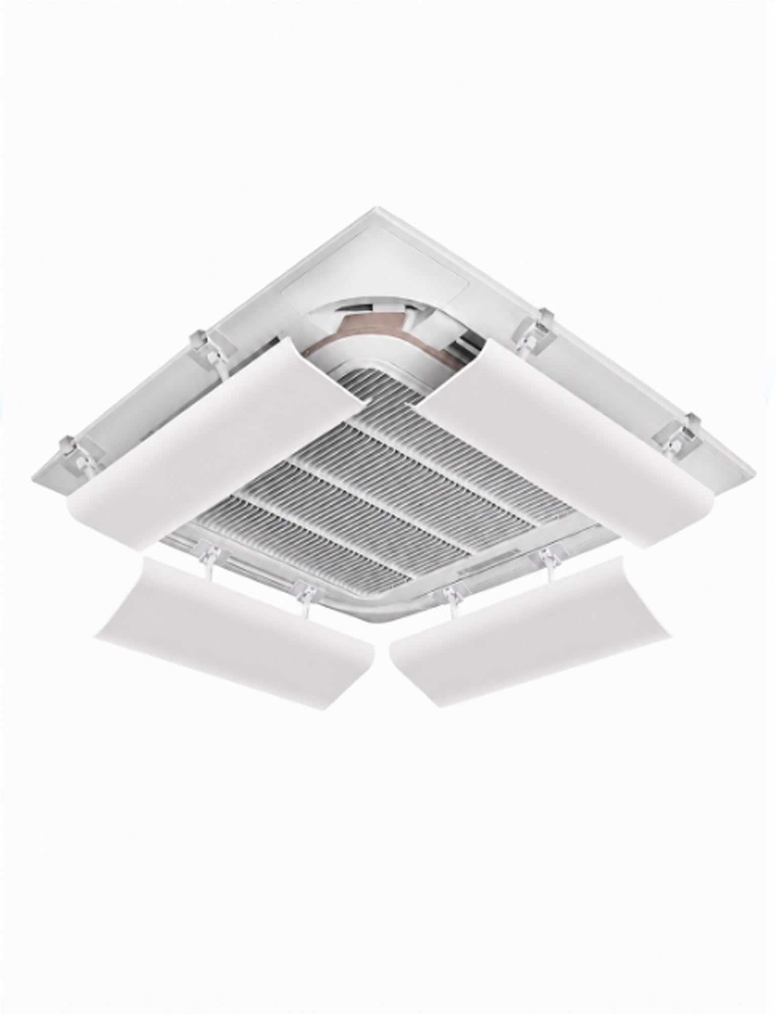 Kxaoxgrc 4Pcs Plastic-Steel Ceiling Ac Air Deflector