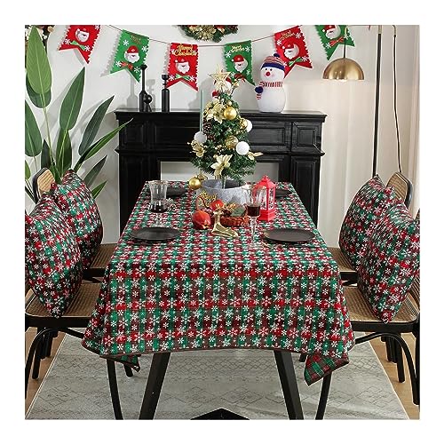Nappe Noël verte anti-taches pour éviter les accidents de table - 2