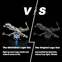Vista 5 de Kit de iluminación LED Briksmax para LEGO-75355 X-Wing Starfighter – Compatible con modelo de bloques de construcción Lego Star Wars – no incluye