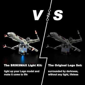 BRIKSMAX Led Lighting Kit for LEGO-75355 X-Wing Starfighter - Compatible with Lego Star Wars Building Blocks Model- Not Include Lego Set