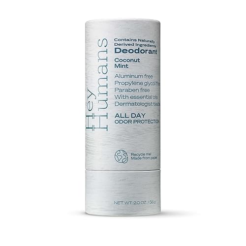Hey Humans Desodorante, desodorante sin aluminio para mujeres y hombres, contiene ingredientes derivados naturalmente, control de olores durante