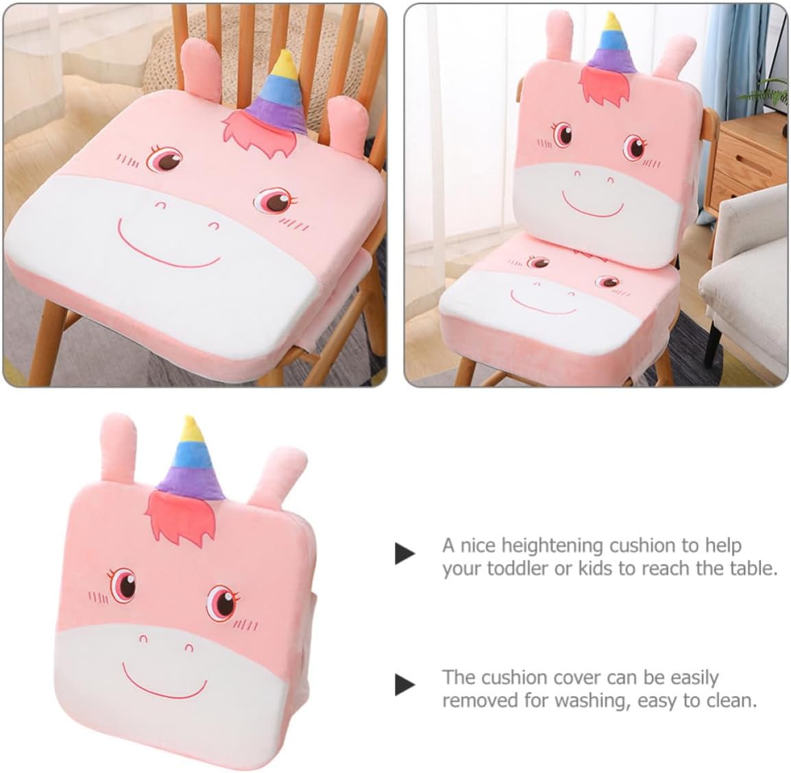 Outanaya Dining Chair Booster Seat Cushion Pad Thickened Cotton Height Raising Non-Slip Seat Cushion for Home and Restaurant Use Comfortable