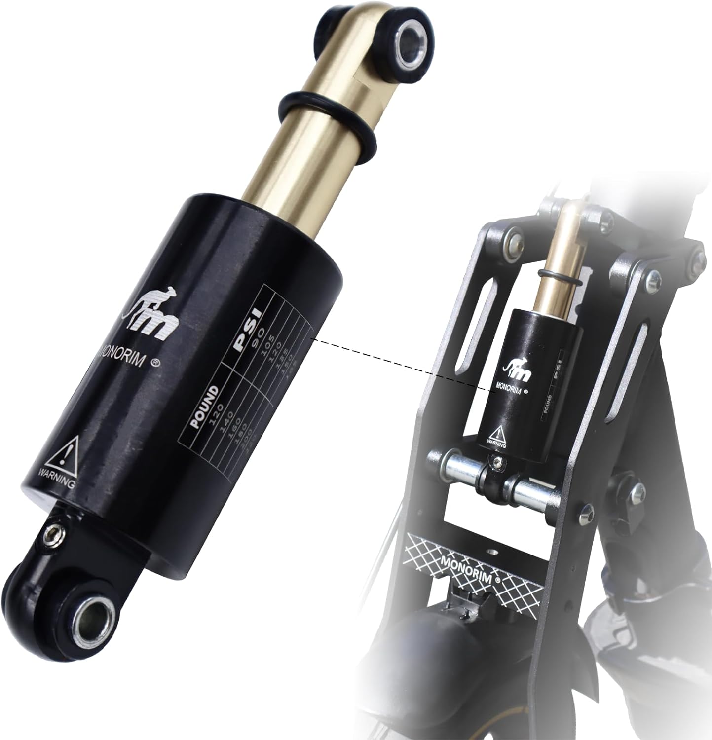 Monorim MG2 Front Air Suspension Kit for Segway G2 or G2E electric scooter Shock absorber Accessories