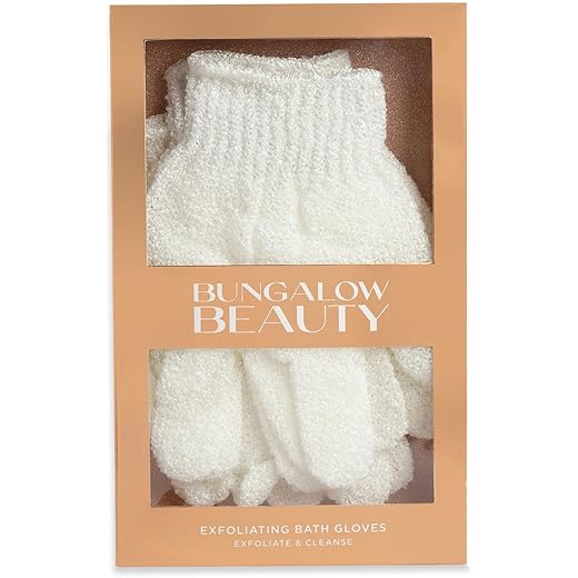 BUNGALOW BEAUTY Exfoliating Gloves - Skin Scrub 2 Pairs