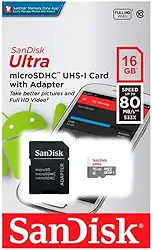 Cartão de Memória SanDisk Micro SD, 16Gb