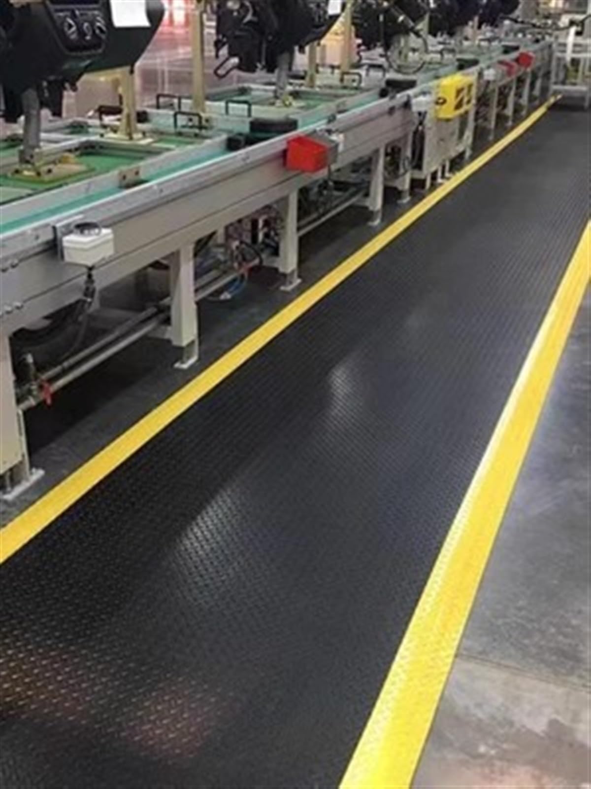 Mata przeciwzmęczeniowa Szerokość 130 cm Mata Przeciwzmęczeniowa Przemysłowa mata do dużych obciążeń Gruba podstawa z gąbki 20 mm przemysłowe maty do miejsca do mycia (Black2 130 x 120 cm)