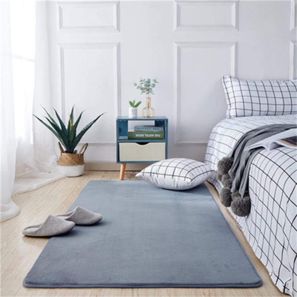 Tapis moderne antidérapant en velours corail super doux pour chambre et salon