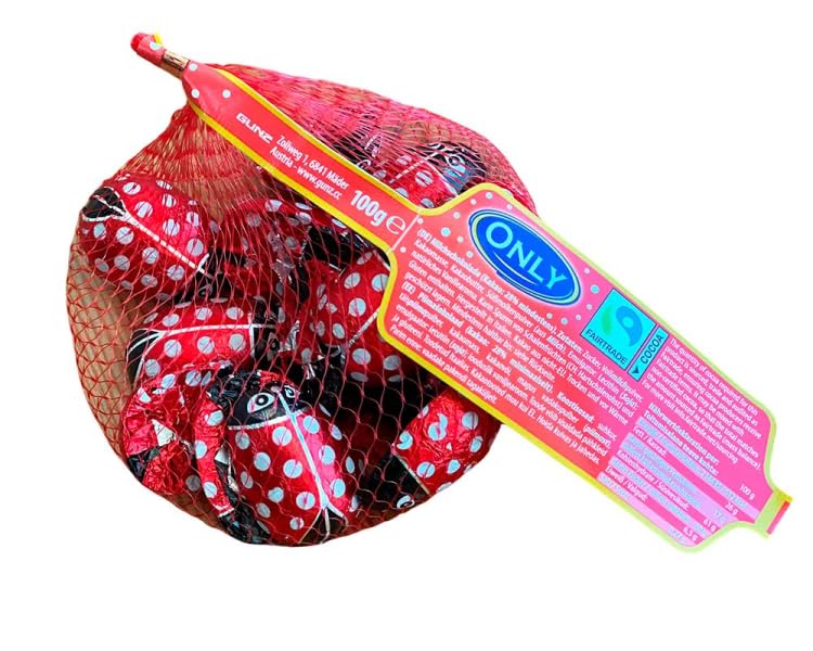 1x 85 g Schoko-Marienkäfer im Netz/Schokolade