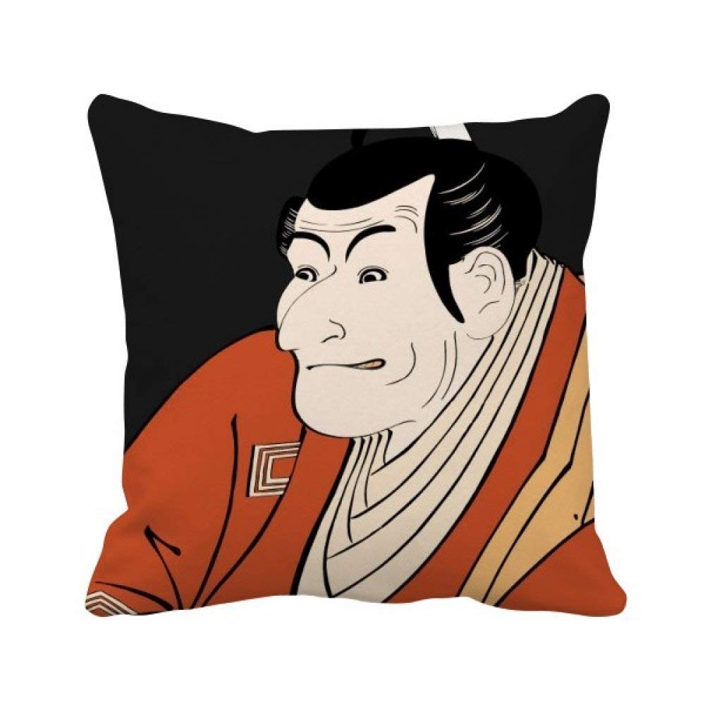 Housse de coussin Ukiyoe japonaise aux finitions textiles soignées