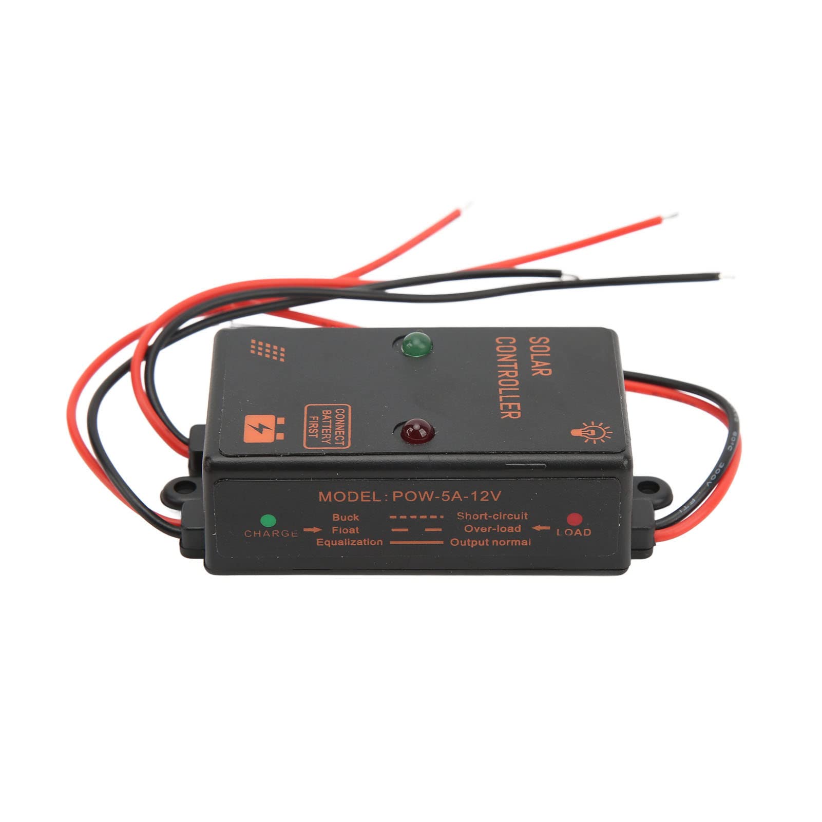 6V 12V 5A Automatische Anpassung Solar Wasserdichter Controller 24h Arbeit PWM Laderegler
