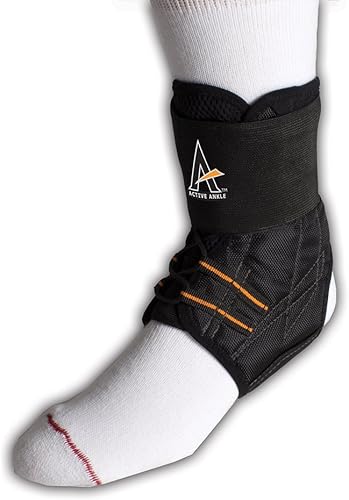 Tobillera de tobillo con cordones para protección de tobillo lesionada y soporte de esguince