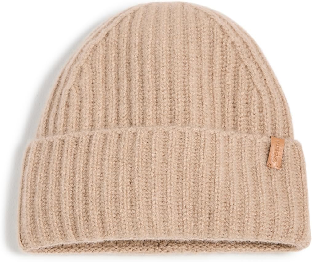 Vince Women's Boiled Cashmere Chunky Cardigan Knit Beanie