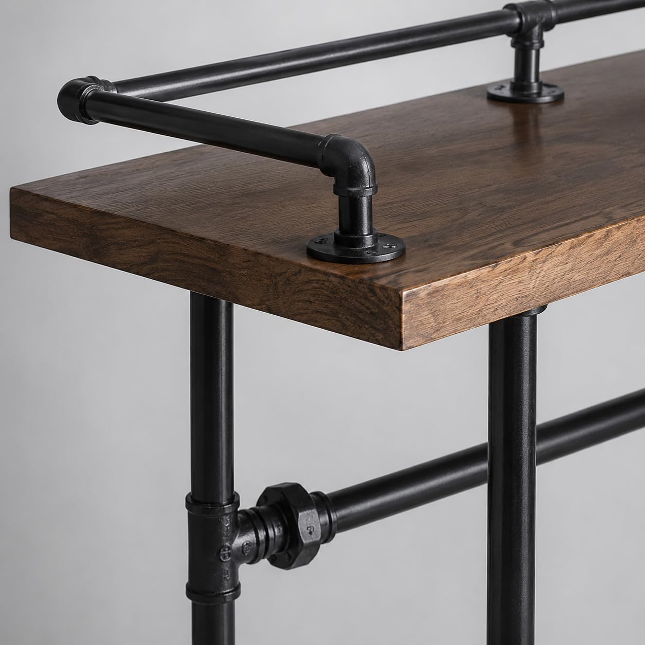 Industrial Counter Pannello Segnaletica Cartoncino Ferro Legno Durevole per Applicazioni Professionali Arredamento Laboratorio Esposizione Bancone Negozio, 120 * 40 * 105cm Spessore Tavola 5cm