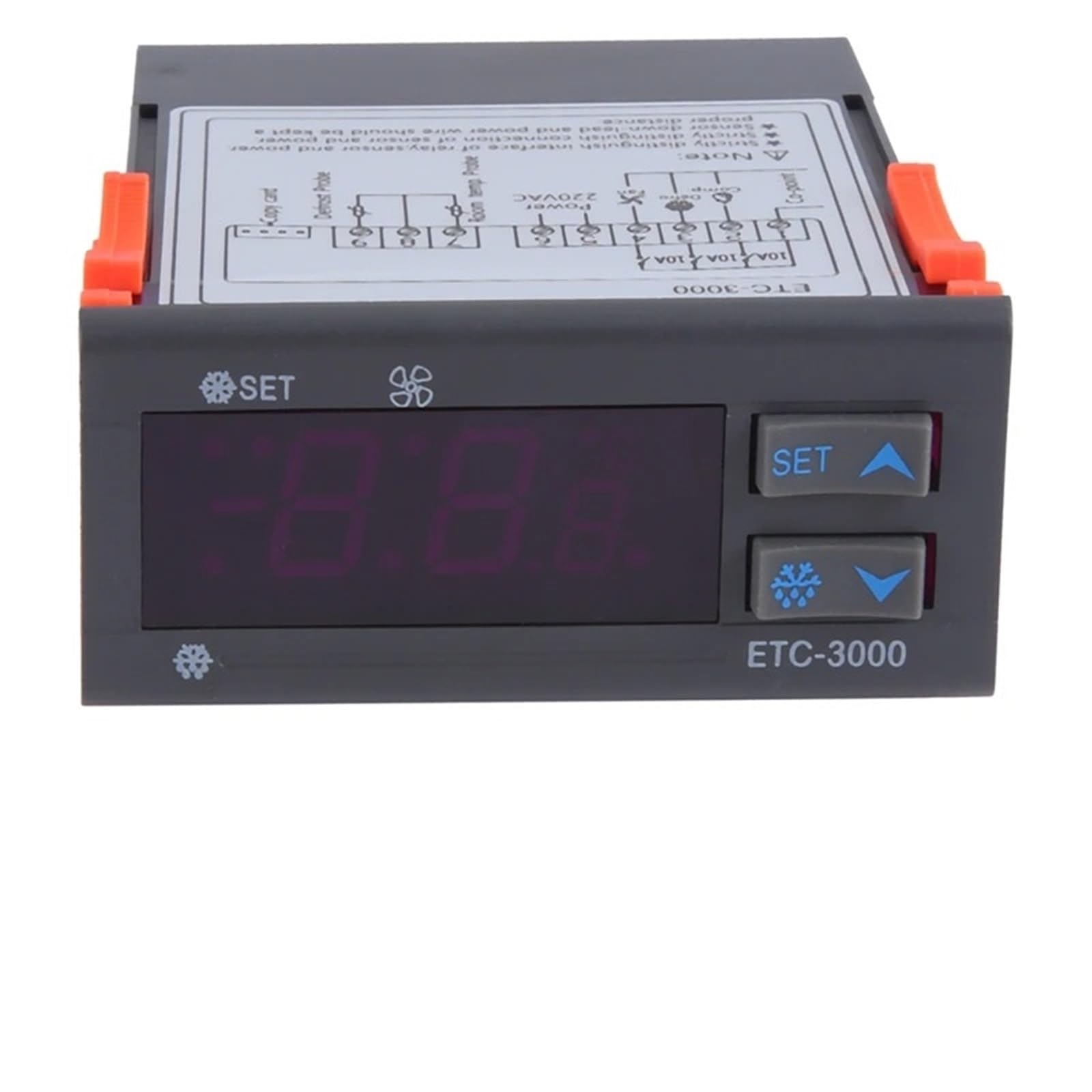 XTECH ETC-3000 Mini regolatore di temperatura termostato frigorifero termoregolatore NTC doppio sensore 220V