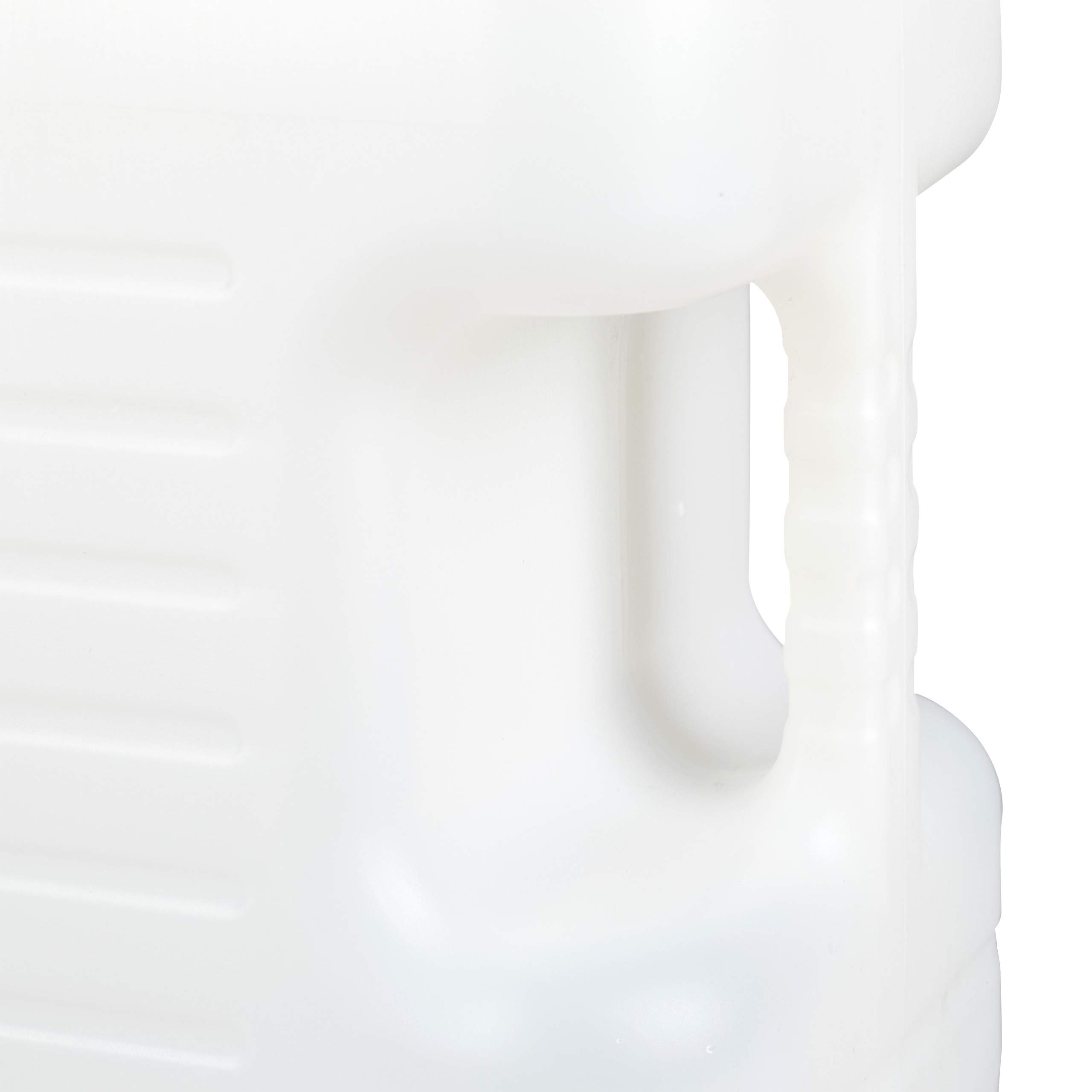 Relaxdays Jerrycan 25 L Bidon d'Eau avec Robinet, Bouchon sans BPA, Camping Voiture Festival, Blanc/Transparent