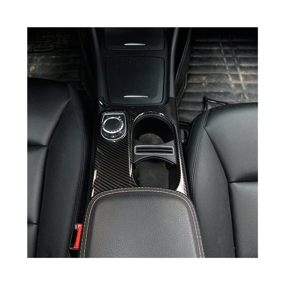 Autocollant Décoratif Fibre De Carbone Pour Porte-gobelet Mercedes CLA/GLA/Classe A - Adhésif, Protection Contre Rayures