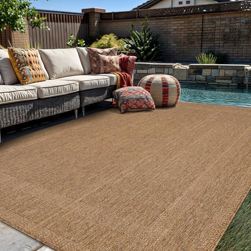Tapete decorativo Rectangular 5' x 7' Natural Jute Rugshop miniatura 1