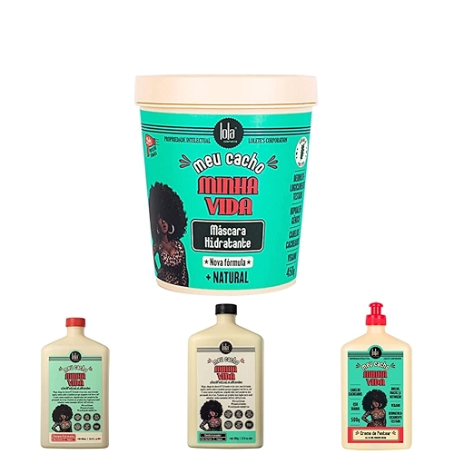 Lola Cosmetics Kit Meu Cacho Minha Vida: Shampoo + Condicionador + Máscara + Creme De Pent... Lola Cosmetics Kit Meu Cacho Minha Vida: Shampoo + Condicionador + Máscara + Creme De Pent...