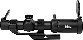 LEBO Optics Tactical Hunting Shooting LPVO with BDC, HD Glass with Low Light Enhancement, High-Precision Parallax Adjustment, Durable and Waterproof, 30mm Tube, Matte Black - LEBO