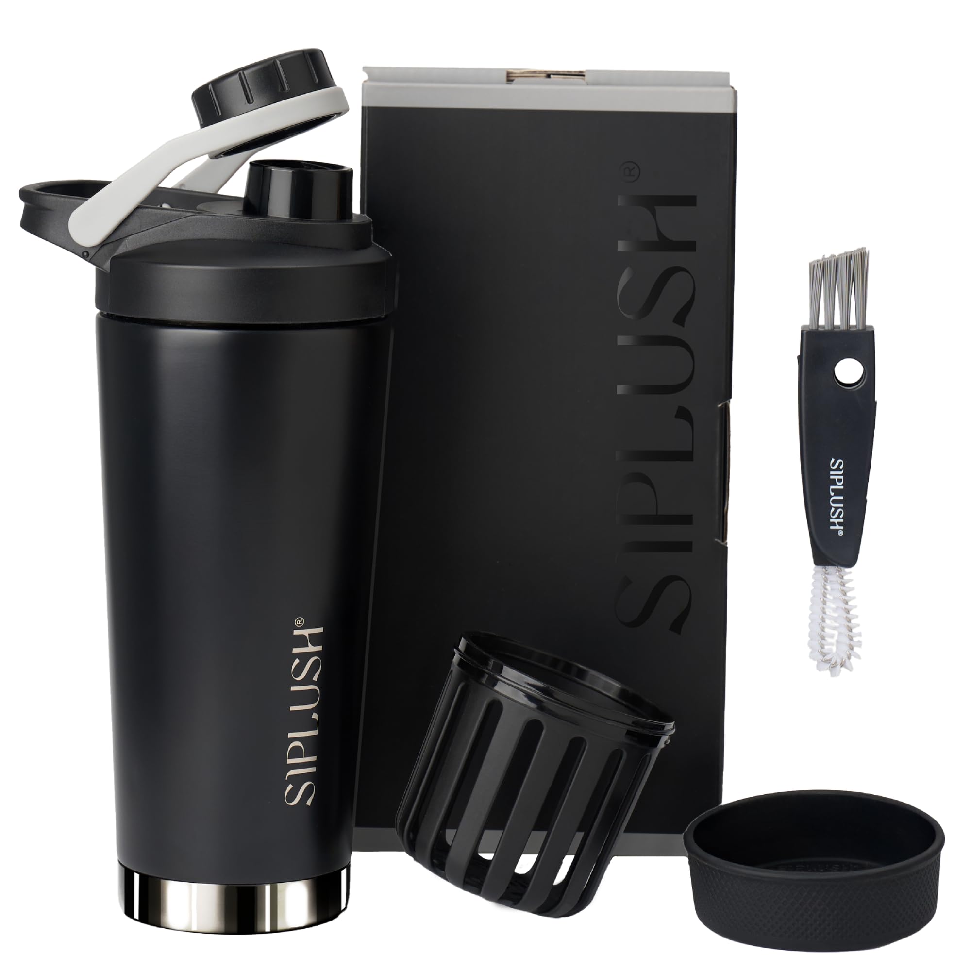Insulated Protein Shaker Bottle 24oz, Dishwasher Safe, Creamy Pink — Amazon image 12