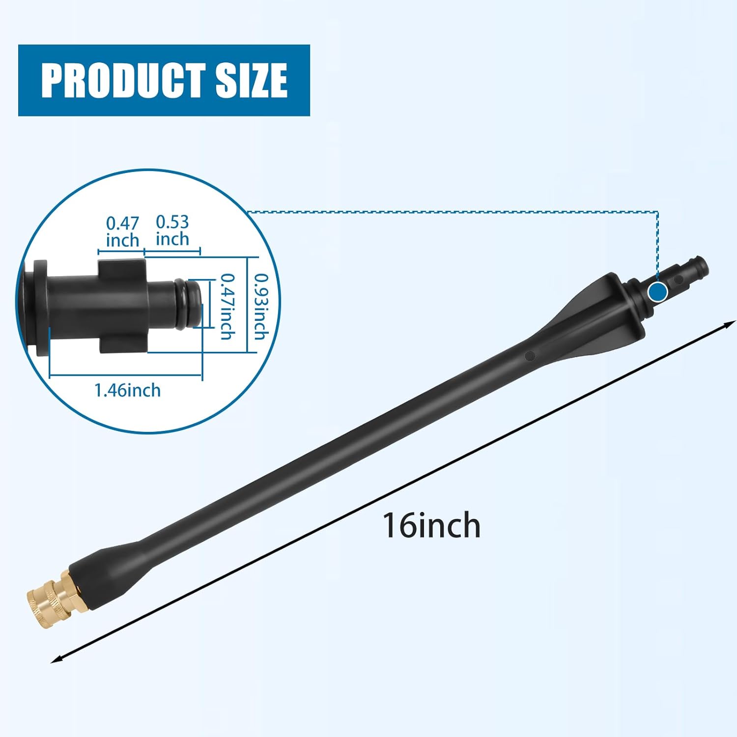 Pressure Washer Wand 308494075 for Ryobi, Portland, Husky Pressure Washer Gun, 2000 PSI