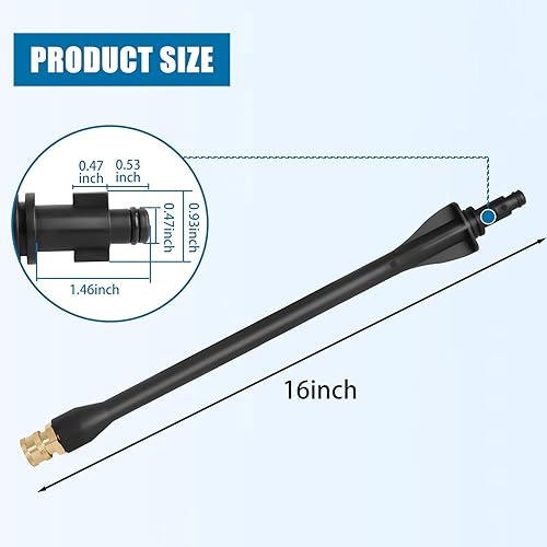 Miniatura 4 de Varita de lavado a presión 308494075, con 5 boquillas de pulverización y 1 soporte de puntas, para pistola de hidrolavadora Ryobi, Portland, Husky