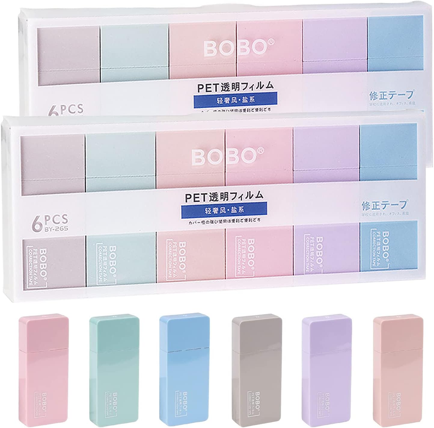 Operitacx 6pièces Lot De Rubans Correcteurs Portables Blancs Fournitures Scolaires Pratiques Pour Étudiants Bureau