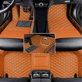 Custom Floor Mats for BMW 1 2 3 4 5 6 7 8 X1 X2 X3 X4 X5 X6 X7 M1 M2 M3 M4 M5 M6 M7 M8 X3M X4M X5M X6M GT Z4 etc.All Weather Non-Slip Car Mats (Light Brown)