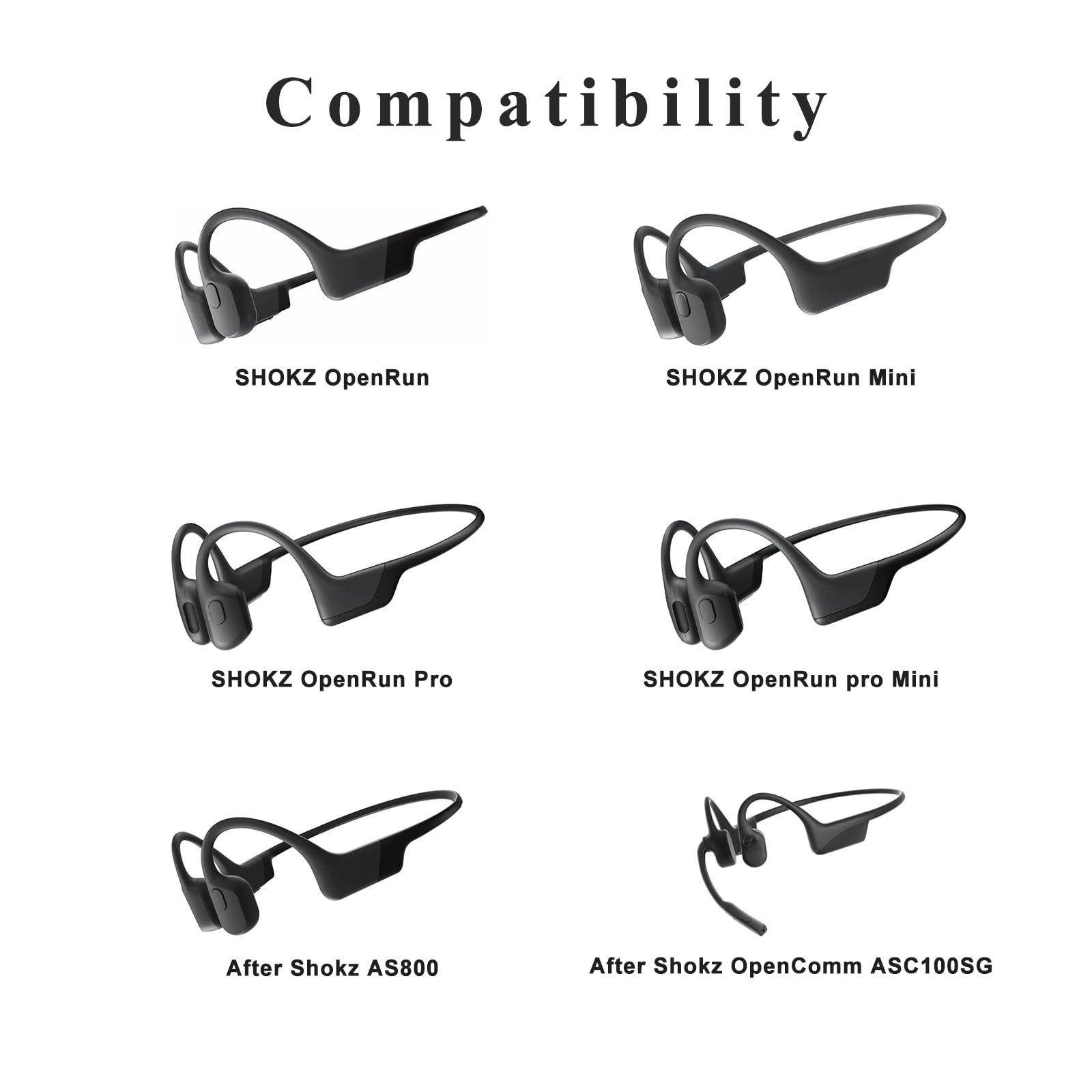 Caricatore Magnetico per Shokz OpenRun/OpenRun Mini/Pro, Cavo 1M USB per AfterShokz Aeropex AS800/OpenComm ASC100